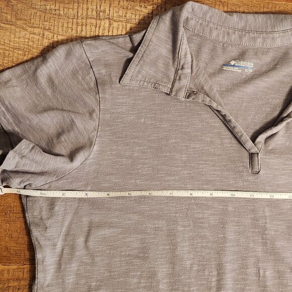 Columbia Women's Grey Short Sleeve Polo Shirt Size XL - Picture 5 of 9